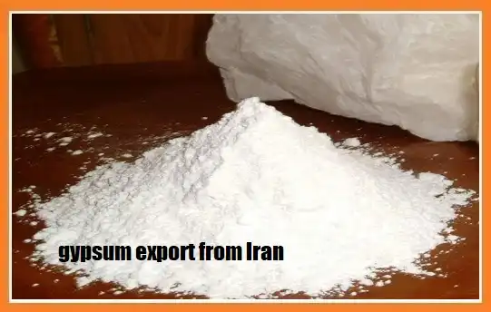 gypsum export from Iran