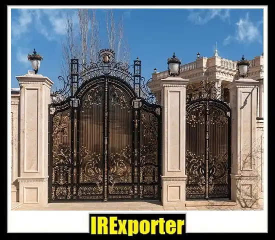 Wrought iron Elysee door export from Iran