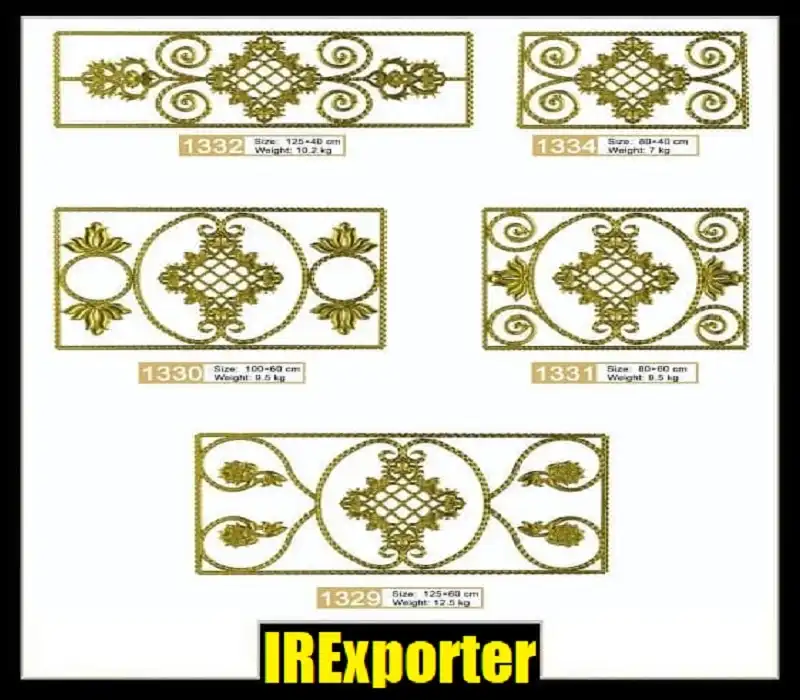 Export price of patterned wrought iron
