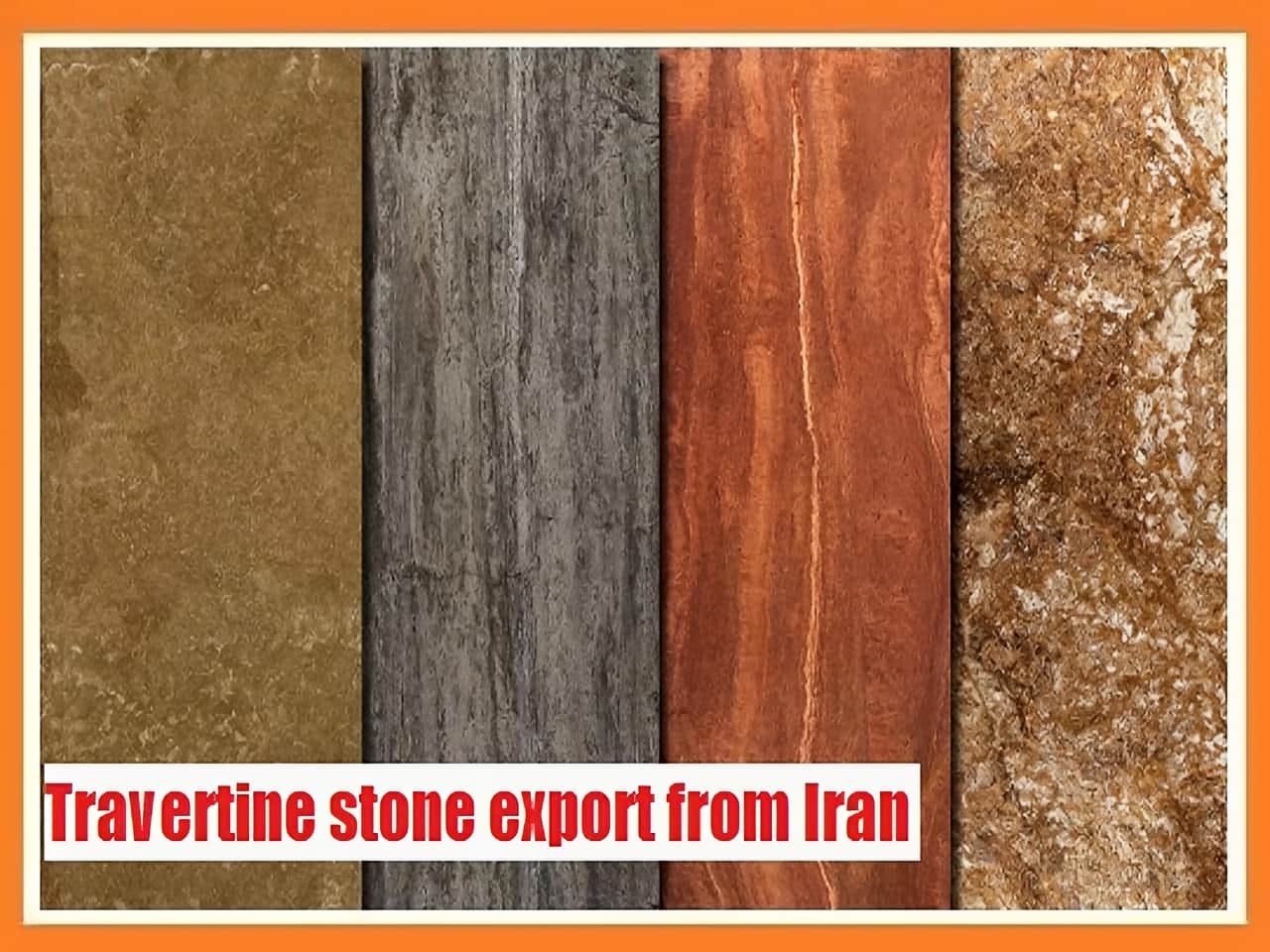 travertine stone export from Iran