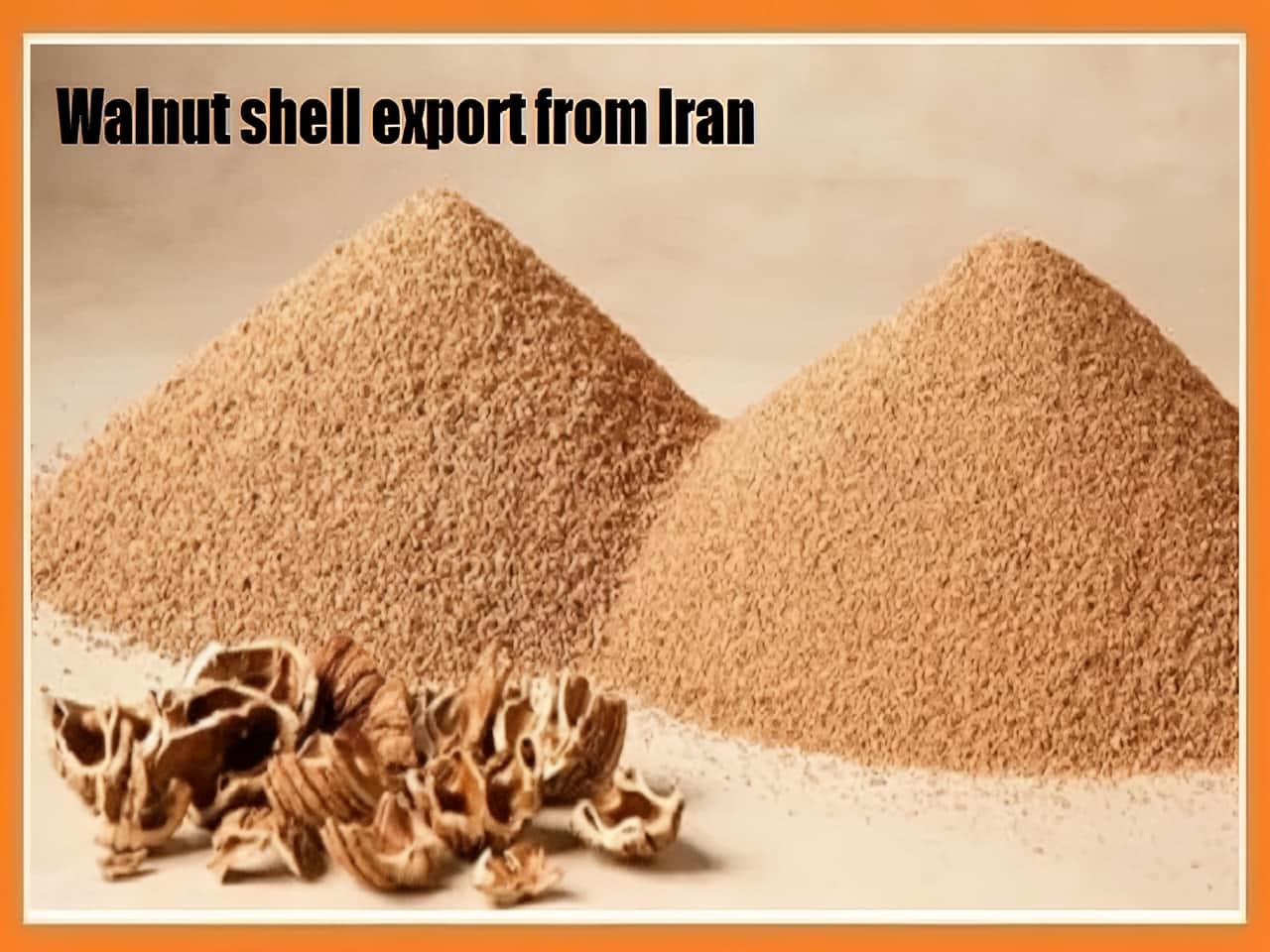 Walnut shell export from Iran