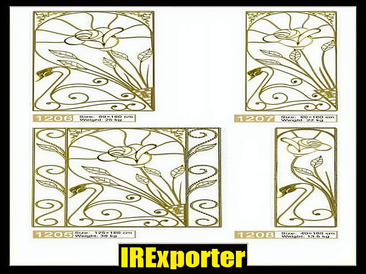 does wrought iron rust outside