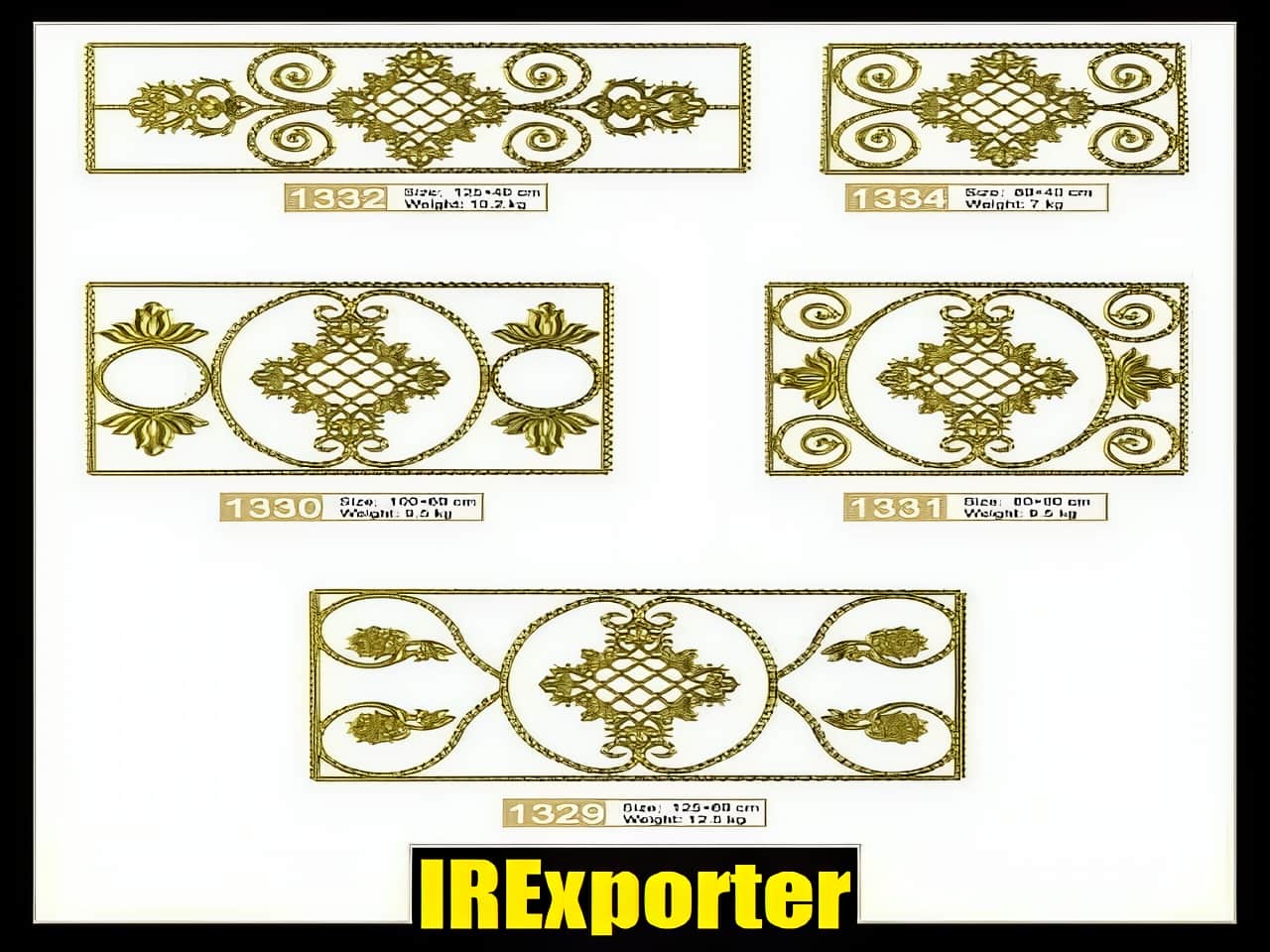 Export price of patterned wrought iron